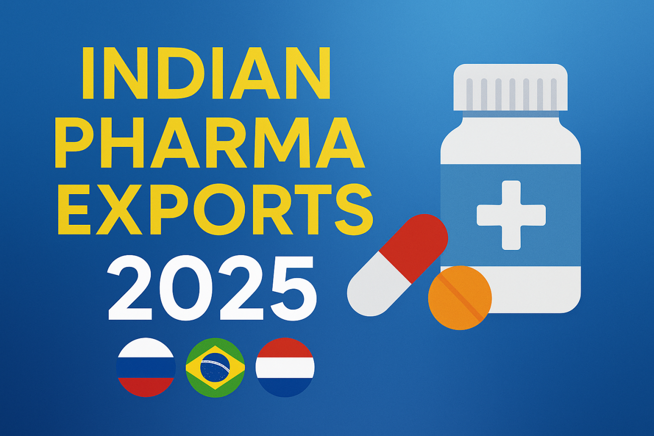 Indian Pharma Exports 2025: Expanding to Russia, Brazil & the Netherlands
